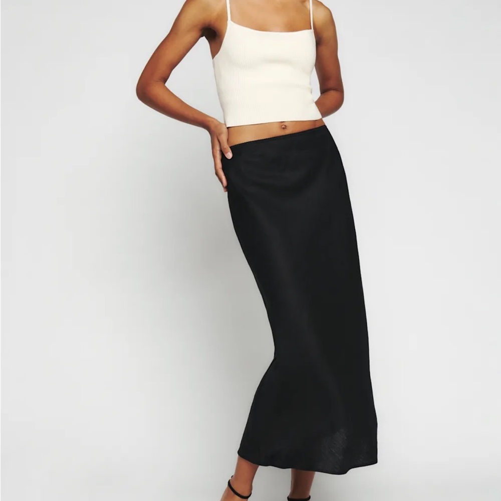 Reformation Layla Linen Maxi Skirt